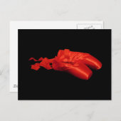 Carte Postale Chaussures de Ballet Rouge (Devant / Derrière)
