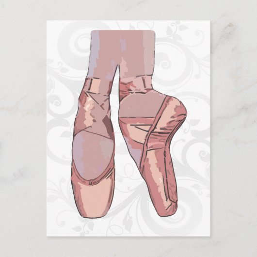 Carte Postale Chaussures de ballets (Devant)