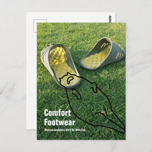Carte Postale Chaussures de confort (Devant / Derrière)