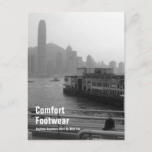 Carte Postale Chaussures de confort à Hong Kong (Devant)