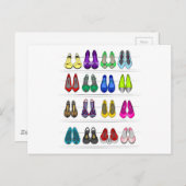 Carte Postale chaussures de mode (Devant / Derrière)