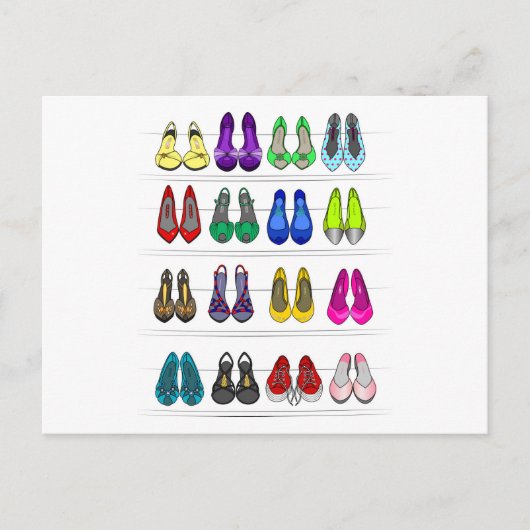 Carte Postale chaussures de mode (Devant)