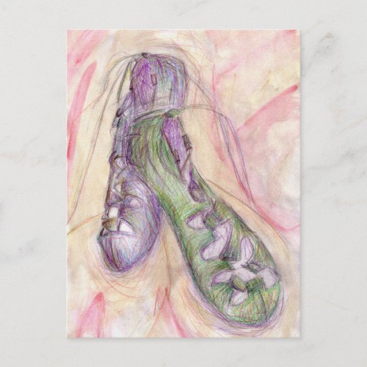 Carte Postale Chaussures douces irlandaises (Devant)