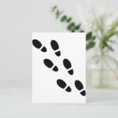 Carte Postale Chaussures - Empreinte (Debout devant)