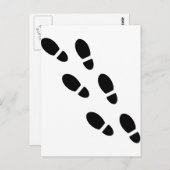 Carte Postale Chaussures - Empreinte (Devant / Derrière)