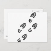 Carte Postale Chaussures - Empreinte (Devant / Derrière)