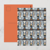 Carte Postale CHAUSSURES HALLOWEEN éffrayantes, PORTANT DE LA BI (Devant / Derrière)