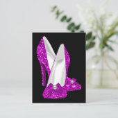 Carte Postale Chaussures haute talon Stileto Parties scintillant (Debout devant)