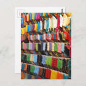 Carte Postale Chaussures marocaines (Devant / Derrière)