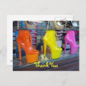 Carte Postale Chaussures Merci (Devant / Derrière)