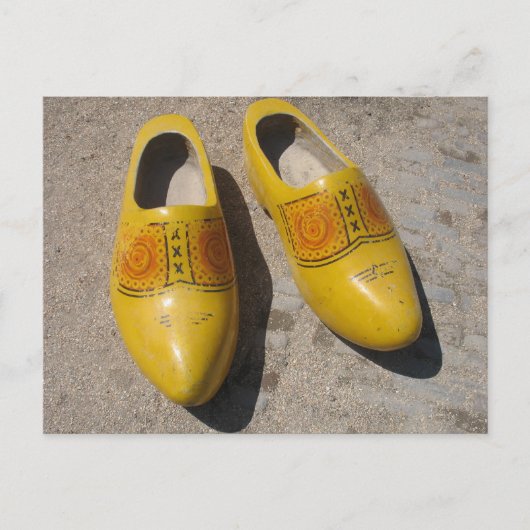Carte Postale Chaussures néerlandaises en bois en Hollande Clogs (Devant)
