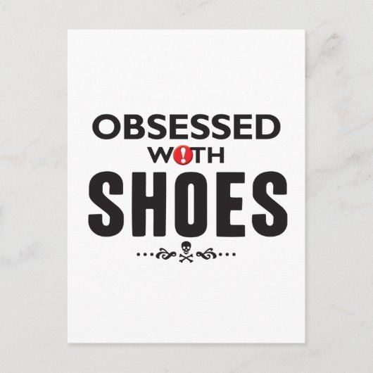Carte Postale Chaussures obsédées (Devant)