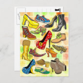 Carte Postale Chaussures pour femmes (Devant / Derrière)