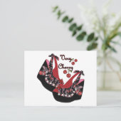 Carte Postale Chaussures RAB Rockabilly Very Cherry (Debout devant)