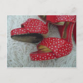 Carte Postale Chaussures rouges (Devant)