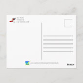 Carte Postale Chaussures Rouges Et Vin Rouge (Dos)