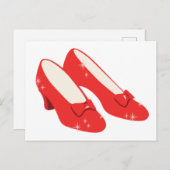 Carte Postale Chaussures rouges Ruby (Devant / Derrière)