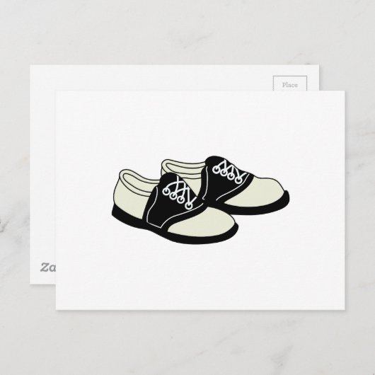 Carte Postale Chaussures Saddle (Devant / Derrière)