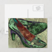 Carte Postale chaussures vertes (Devant / Derrière)