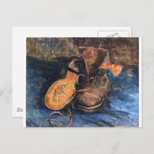 Carte Postale Chaussures - Vincent Van Gogh (Devant / Derrière)