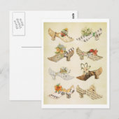 Carte postale Chaussures vintages (Devant / Derrière)