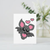 Carte Postale Chauve-souris bébé rose (Debout devant)
