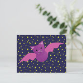 Carte Postale Chauve-souris rose (Debout devant)