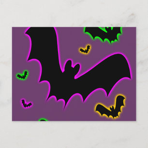 Carte Postale Chauves-souris à lueur de vampire