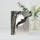 Carte Postale Chauves-souris sous la Pleine lune Peinture d'Ohar (Debout devant)