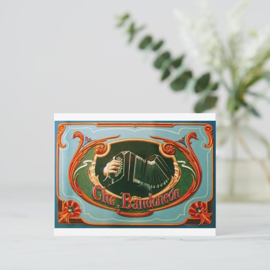 Carte Postale Che, bandonéon (Debout devant)