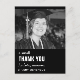 Carte Postale Cheap Photo Graduation Thank You Card