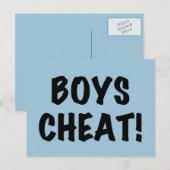 Carte Postale Cheat de Boys (Devant / Derrière)