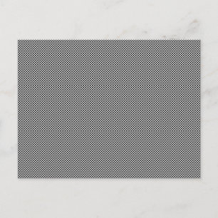 Carte Postale CHECKERBOARD ! (un design motif noir et blanc) ~