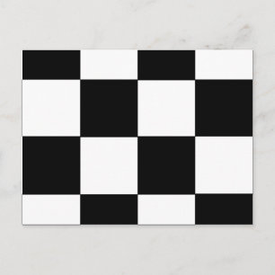 Carte Postale CHECKERBOARD ! (un motif de tuiles carrés) ~
