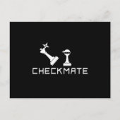 Carte Postale Checkmate Jeu Joueur du tableau d'échecs stratégie (Devant)