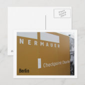 Carte Postale Checkpoint Charlie de Berlin (Devant / Derrière)