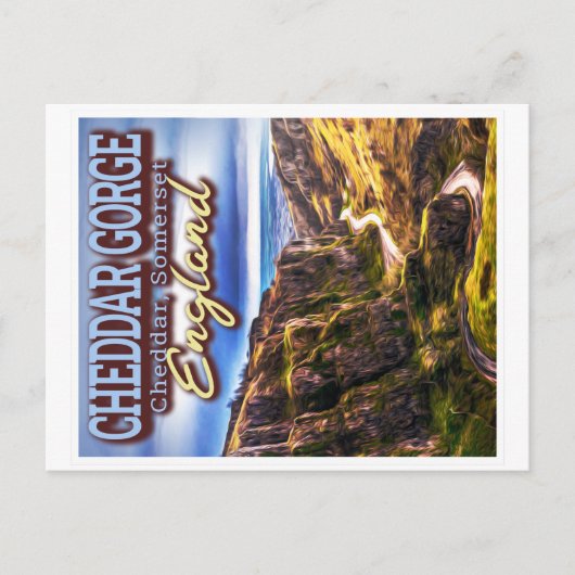 CARTE POSTALE CHEDDAR GORGE - CHEDDAR SOMERSET ANGLETERRE ROYAUM (Devant)