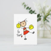 Carte Postale Cheering Go Team Tshirts et cadeaux (Debout devant)