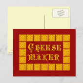 Carte Postale Cheese Maker Cuisine Vintage Art (Devant / Derrière)