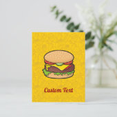 Carte postale Cheeseburger (Debout devant)