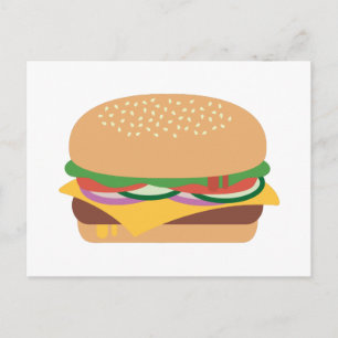 Carte Postale Cheeseburger