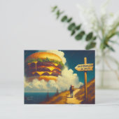 Carte Postale Cheeseburgers À 40 Km Du Sentier Randonnée (Debout devant)