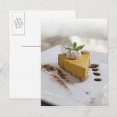 Carte Postale Cheesecake à la citrouille (Devant / Derrière)