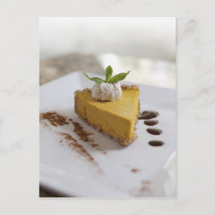Carte Postale Cheesecake à la citrouille