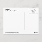 Carte Postale Cheetah (Dos)