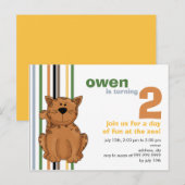 Carte Postale Cheetah ・ Invitation d'anniversaire (Devant / Derrière)