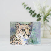 Carte Postale Cheetah Portrait aceo (Debout devant)