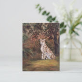 Carte postale Cheetah Sitting Fière (Debout devant)
