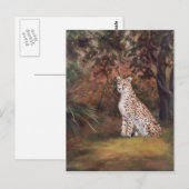 Carte postale Cheetah Sitting Fière (Devant / Derrière)