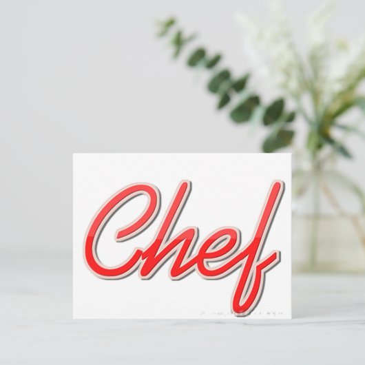 Carte Postale Chef (Debout devant)